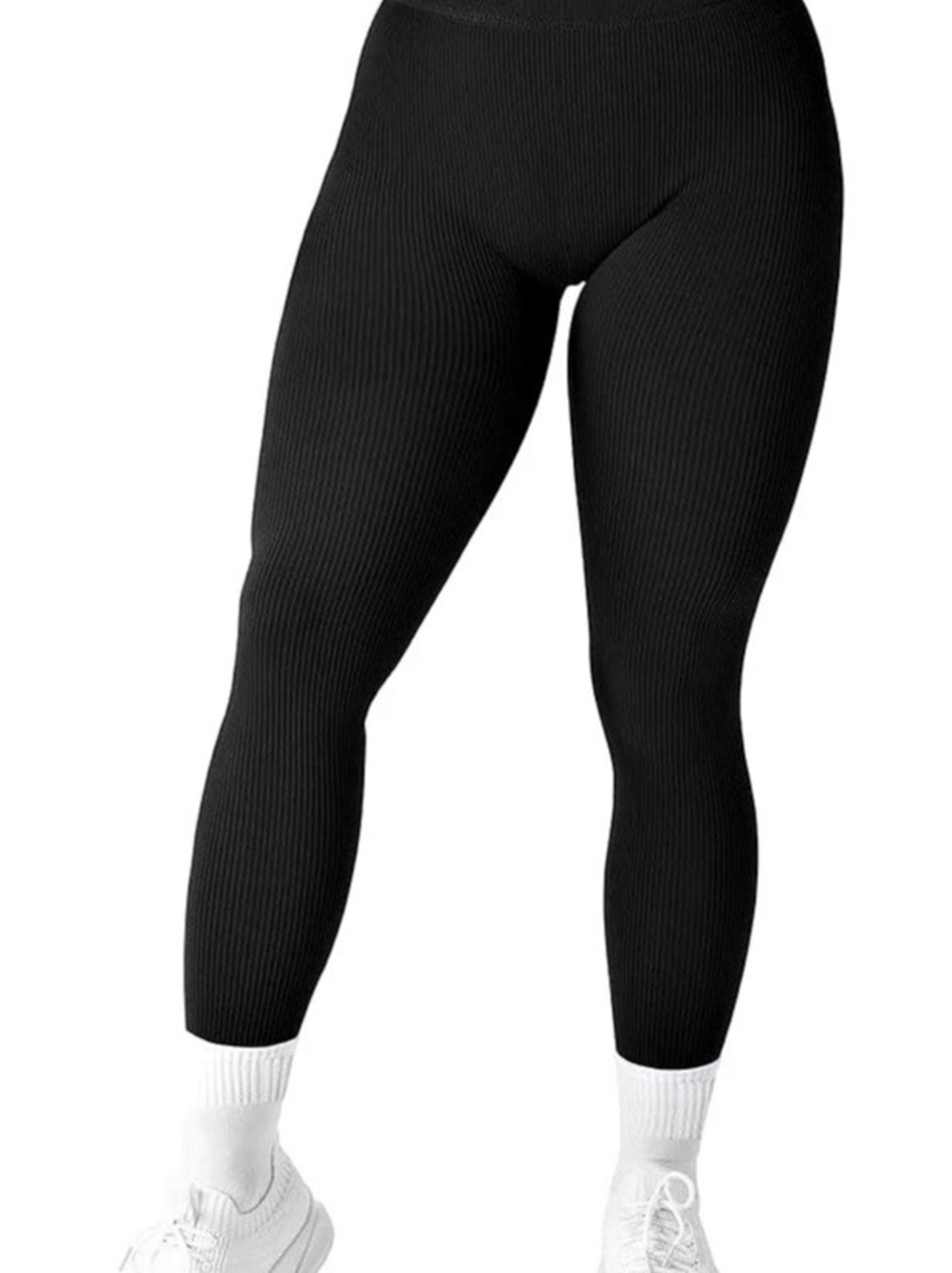Ribbed Black Leggings used